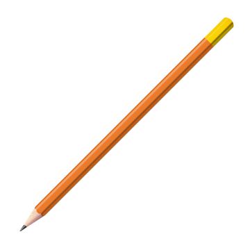 Staedtler Bleistift orange mit farbiger Tauchkappe Sechskant (eckig)