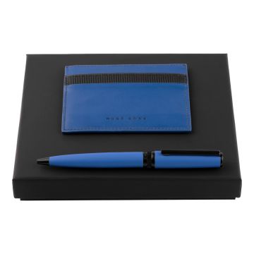 HUGO BOSS Set HUGO BOSS Blue (kugelschreiber & visitenkartenetui)