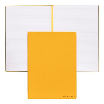 HUGO BOSS Notizblock A5 Essential Storyline Yellow Lined