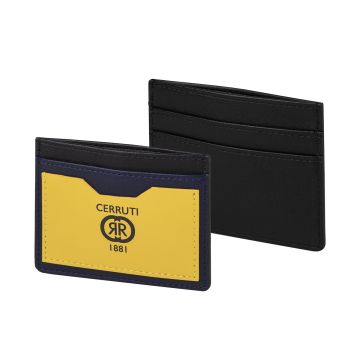 Cerruti 1881 Kartenhalter Brick Yellow Black Navy