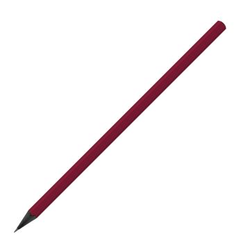 Designbleistift sechskant schwarz durchgefärbt farbig, FSC burgundy