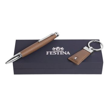 FESTINA Set Chronobike Camel (kugelschreiber & schlüsselring)