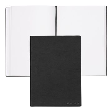 HUGO BOSS Notizblock A5 Essential Storyline Black Plain