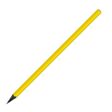 Designbleistift dreikant schwarz durchgefärbt farbig, FSC