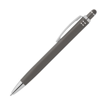 Eias quadratischer Soft-Touch-Kugelschreiber mit Stylus