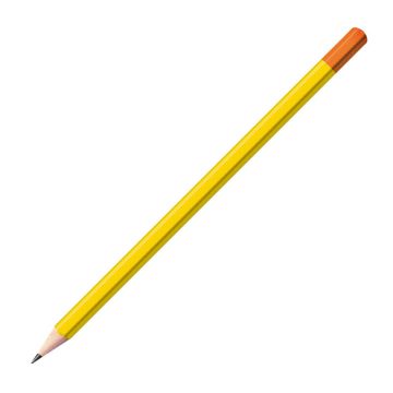 Staedtler Bleistift gelb mit farbiger Tauchkappe Sechskant (eckig)