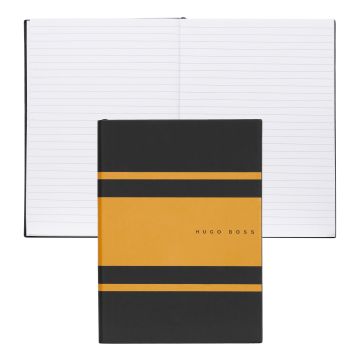 HUGO BOSS Notizblock A5 Essential Gear Matrix Yellow Lined