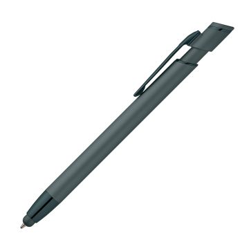 Asher Mineral Soft-Touch-Kugelschreiber mit Stylus