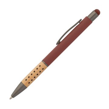 Bokaj Bamboo Griff Metallkugelschreiber mit Stylus