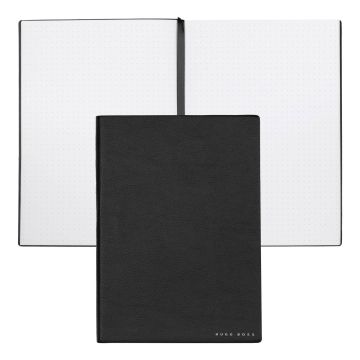 HUGO BOSS Notizblock A5 Essential Storyline Black Dots