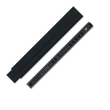 Zollstock aus Holz B400 2m in schwarz
