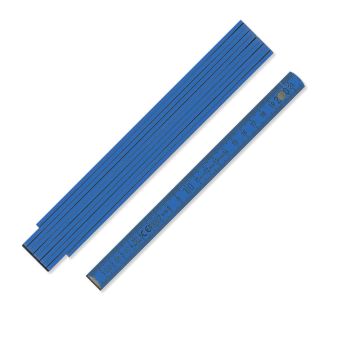 Zollstock aus Holz B400 2m in blau