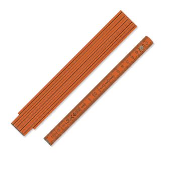 Zollstock aus Holz B400 2m in orange