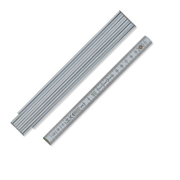 Zollstock aus Holz B400 2m in silber