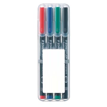 Staedtler Lumocolor Permanent Pen B in 4er Box Staedtler Lumocolor Permanent Pen B in 4er Box
