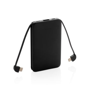 5.000 mAh Powerbank mit integriertem Kabel 5.000 mAh Powerbank mit integriertem Kabel
