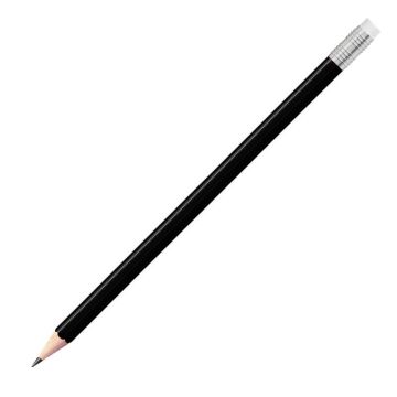 Staedtler Bleistift schwarz, eckig mit Zwinge und Radiertip Staedtler Bleistift schwarz, eckig mit Zwinge und Radiertip