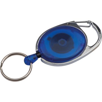 Schlüsselanhänger mit Karabiner und ausziehbarem Schlüsselring Schlüsselanhänger mit Karabiner und ausziehbarem Schlüsselring