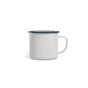 Emaille Kaffeetasse Classic Mini weiß 6 cm