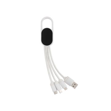 4-in-1 Kabel mit Karabiner-Clip 4-in-1 Kabel mit Karabiner-Clip