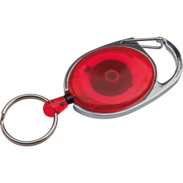 Schlüsselanhänger mit Karabiner und ausziehbarem Schlüsselring Schlüsselanhänger mit Karabiner und ausziehbarem Schlüsselring