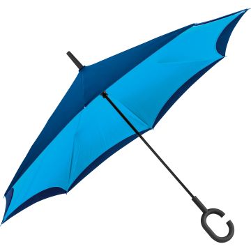 Umklappbarer Regenschirm aus 190T Pongee mit Griff zum Einhängen am Handgelenk Umklappbarer Regenschirm aus 190T Pongee mit Griff zum Einhängen am Handgelenk