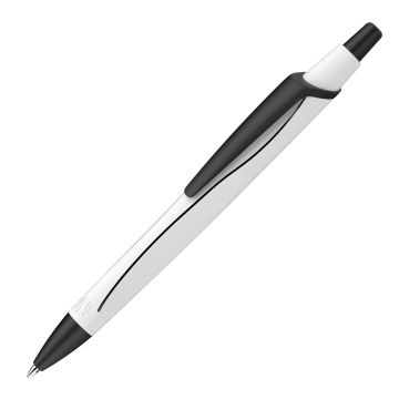 Schneider Reco Line Kugelschreiber weiß / schwarz Schneider Reco Line Kugelschreiber weiß / schwarz