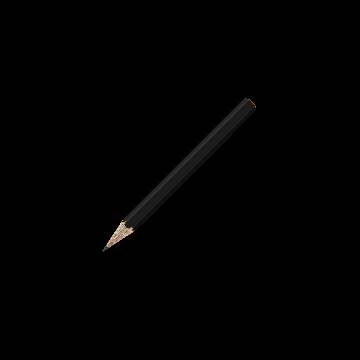 Bleistift sechskant farbig kurz, FSC black Bleistift sechskant farbig kurz, FSC black