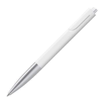 LAMY noto Kugelschreiber 283 weiss silber M blaue Mine LAMY noto Kugelschreiber 283 weiss silber M blaue Mine