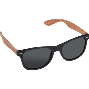 Sonnenbrille mit Bügeln in Bambusoptik, UV 400 Schutz Sonnenbrille mit Bügeln in Bambusoptik, UV 400 Schutz