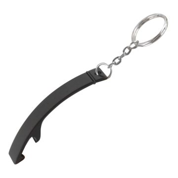 Metallflaschenöffner mit Schlüsselanhänger black