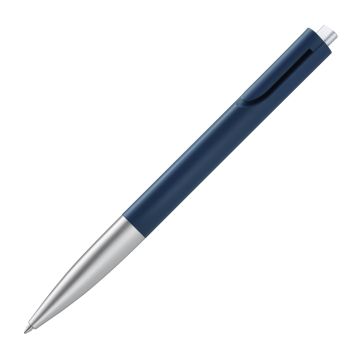 LAMY noto Kugelschreiber 283 nachblau silber M blaue Mine LAMY noto Kugelschreiber 283 nachblau silber M blaue Mine