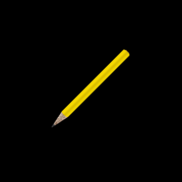 Bleistift rund farbig, kurz, FSC yellow Bleistift rund farbig, kurz, FSC yellow