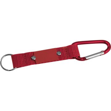 Schlüsselanhänger mit Karabiner und Plättchen aus Metall Schlüsselanhänger mit Karabiner und Plättchen aus Metall