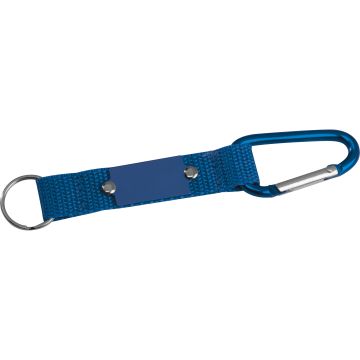 Schlüsselanhänger mit Karabiner und Plättchen aus Metall Schlüsselanhänger mit Karabiner und Plättchen aus Metall