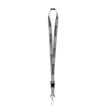 Schlüsselband - Lanyard mit J-Hook Stahlclip, Sicherheitsverschluss und Trennclip