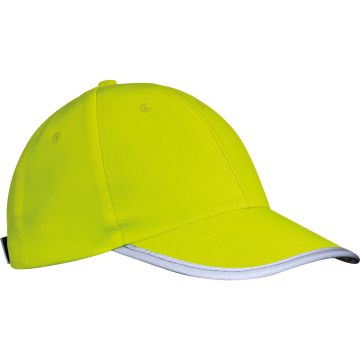 AZO freie 6 Panel Baseballcap für Erwachsene aus Polyester mit reflektierender Borte AZO freie 6 Panel Baseballcap für Erwachsene aus Polyester mit reflektierender Borte