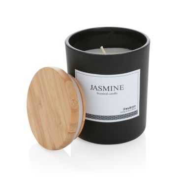 Ukiyo Deluxe parfümierte Kerze mit Bambusdeckel Ukiyo Deluxe parfümierte Kerze mit Bambusdeckel