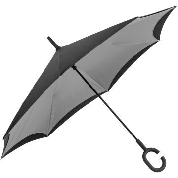 Umklappbarer Regenschirm aus 190T Pongee mit Griff zum Einhängen am Handgelenk Umklappbarer Regenschirm aus 190T Pongee mit Griff zum Einhängen am Handgelenk