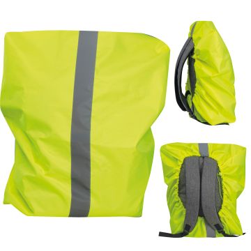 Regenschutz für Rucksäcke mit Reflektorstreifen und Zugband Regenschutz für Rucksäcke mit Reflektorstreifen und Zugband