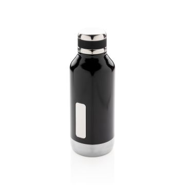 Auslaufsichere Vakuumflasche mit Logoplatte Auslaufsichere Vakuumflasche mit Logoplatte