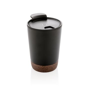 GRS rPP Edelstahl-Kaffeebecher mit Kork GRS rPP Edelstahl-Kaffeebecher mit Kork