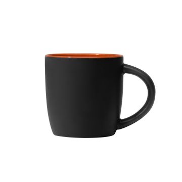Arabica Kaffeebecher matt schwarz mit Innenfarbe Arabica Kaffeebecher matt schwarz mit Innenfarbe