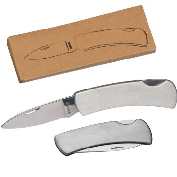 Taschenmesser aus Edelstahl mit Sicherheitsverschluß Taschenmesser aus Edelstahl mit Sicherheitsverschluß