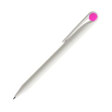 Prodir DS1 TMM Twist Kugelschreiber weiß matt mit farbigem Punkt Prodir DS1 TMM Twist Kugelschreiber weiß matt mit farbigem Punkt