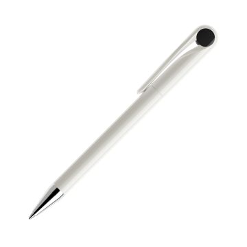Prodir DS1 TPC Twist Kugelschreiber weiß poliert mit Metallspitze und farbigem Punkt Prodir DS1 TPC Twist Kugelschreiber weiß poliert mit Metallspitze und farbigem Punkt