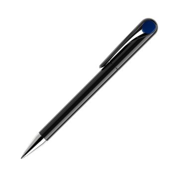 Prodir DS1 TPC Twist Kugelschreiber schwarz poliert mit Metallspitze und farbigem Punkt Prodir DS1 TPC Twist Kugelschreiber schwarz poliert mit Metallspitze und farbigem Punkt