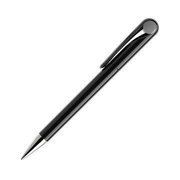 Prodir DS1 TPC Twist Kugelschreiber schwarz poliert mit Metallspitze und farbigem Punkt Prodir DS1 TPC Twist Kugelschreiber schwarz poliert mit Metallspitze und farbigem Punkt