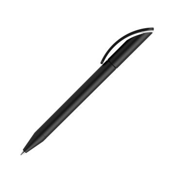 Prodir DS3 TMM Twist Kugelschreiber schwarz matt mit Metallspitze und farbigem Ring Prodir DS3 TMM Twist Kugelschreiber schwarz matt mit Metallspitze und farbigem Ring