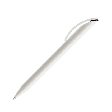 Prodir DS3 TPP Twist Kugelschreiber weiß poliert mit farbigem Ring Prodir DS3 TPP Twist Kugelschreiber weiß poliert mit farbigem Ring